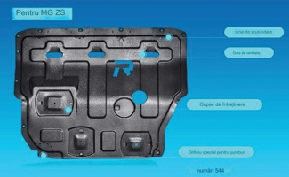 scur protectie motor din metal MG ZS